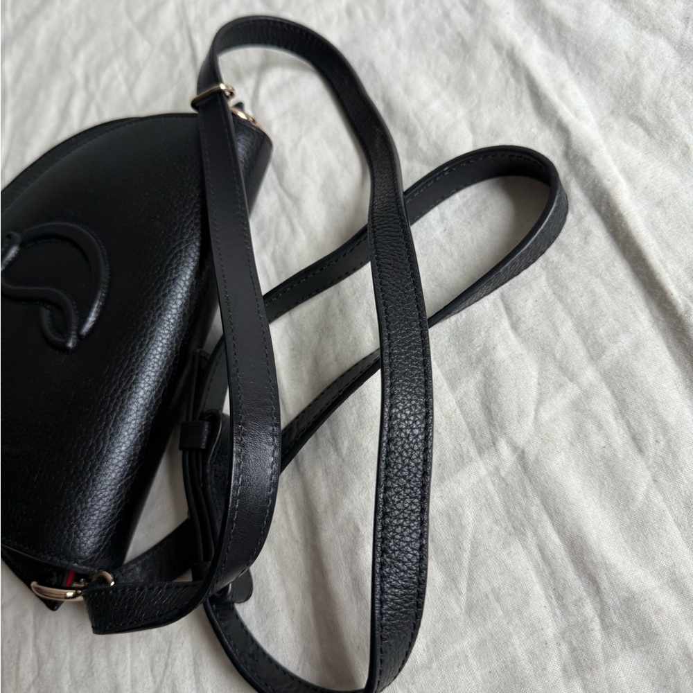 CHRISTIAN LOUBOUTIN By My Side Black Leather Shouder Bag - Picture 7 of 16